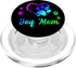Cute Dog Mom Dogs Lover Day Design Black PopSockets Grip for MagSafe