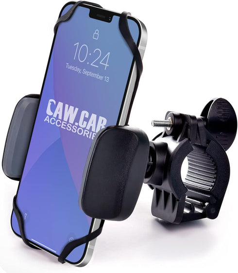 Metal Phone Mount for Bike & Motorcycle - Unbreakable Holder for Any Smartphone (iPhone 16 Pro Max/e, Galaxy S25)