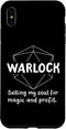 iPhone XS Max Warlock Funny Character Joke Case for Roleplaying Games RPG Gamer