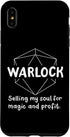 iPhone XS Max Warlock Funny Character Joke Case for Roleplaying Games RPG Gamer