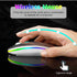 UrbanX Bluetooth Rechargeable Mouse for Acer Spin 3 Laptop Bluetooth Wireless Mouse Designed for Laptop/PC/Mac/iPad pro/Computer/Tablet/Android RGB LED Pure White