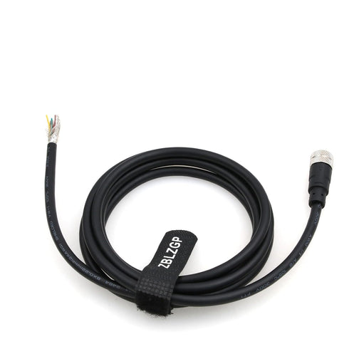 M12 A-Code 8 Pin Female Cable Sensor Industrial Aviation Connection Anti-Vibration for Actuator Devices 2M/6.6FT