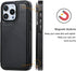 Wallet Case Compatible with iPhone 15 Pro Max (6.7"), Slim Protective Case with Card Holder and Screen Protective