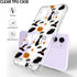 Halloween Clear Phone Case for iPhone 11, Soft TPU Protective Slim Shockproof Cover with Ghost Pumpkin Pattern