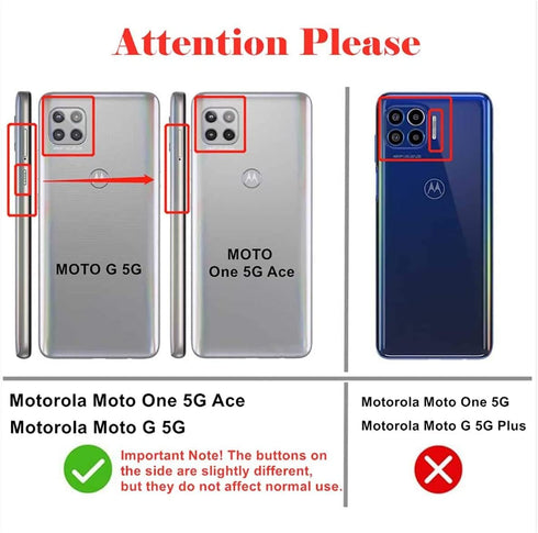 BAISRKE for Moto G 5G Case, Motorola One 5G Ace Shiny Rose Gold Wave Geometric Marble Shockproof Cover