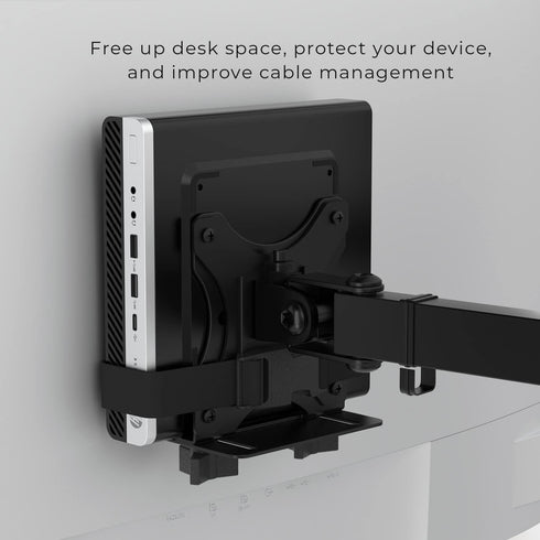 HumanCentric Thin Client Mount Bracket for Mini PC or Computer, VESA Monitor Arm, Pole, Under Desk, or Surface