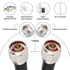 XRDS-RF N Male to N Male Cable, 3FT Low Loss KMR400 Coax Extension for 3G/4G/5G/LTE/GPS/WiFi/RF