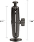 xik 1/4"-20 5.91 inch 1" Heavy Duty Thread Mount: Aluminum Long Arm with Double Ball Head & Ball- Rhombic Base - Fits