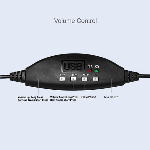 Adesso Xtream P2 USB Wired Multimedia Headset with Noise-Canceling Microphone, Binaural Over The Head, Black