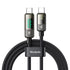 mcdodo USB C to USB C Charger Cable with Digital Display, PD 100W Charger Auto Power Off for iPhone 15/MacBook