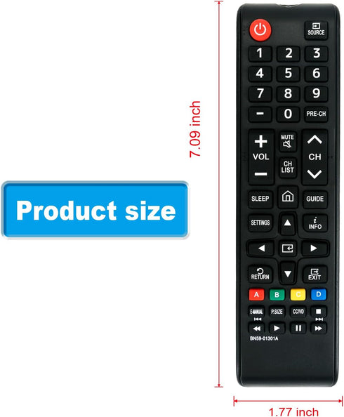BN59-01301A Replacement Remote Control - Compatible with Samsung Smart TV Models