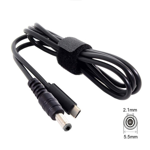 JSER Type C USB-C Input to 20V DC 5.5 2.1mm Power PD Charge Cable for Laptop Notebook