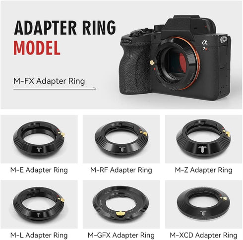 TTArtisan M Lens to Z Mount Lens Adapter Converter Ring, Compatible with Z6 Z7 Z50 Camera