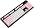 YMDK Double Shot 104 Dyed PBT Keycap Set for Cherry MX Switches Mechanical Keyboard, Pink White Gradient