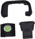 Akozon R8 Viewfinder Eyecup Fit for RP Camera Portable Eyepiece Eye Cup with Hot Shoe Cover Hot Shoe Level