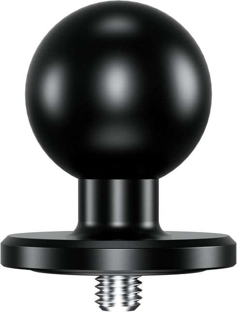 BRCOVAN Aluminum Alloy 1'' Ball Adapter with 1/4"-20 Threaded Stud for Action Camera & Camcorder, Compatible with RAM