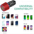 Rapid USB C Car Charger, Compatible for Samsung Galaxy S23/S22/S21/Note 20, Quick Charge 3.0 Dual USB