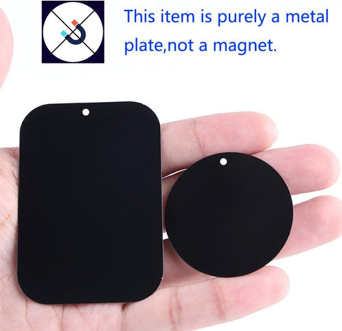 DSTELIN Universal Metal Plate 8 Pack for Magnetic Phone Car Mount Holder Cradle with Adhesive (Compatible with Magnetic