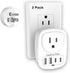 VooLerTun Outlet with USB Ports Cruise Approved Power Strip Wall Outlet Extender Splitter,