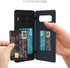 GOOSPERY Galaxy Note 8 Wallet Case with Card Holder, Protective Dual Layer Bumper Phone Case (Midnight Blue)