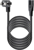 VSEER 2 90 18AWG SPT2 1-15P IEC320 C7 8 2-Slot (6 Prong Degree Angled Power Cord - NEMA to Figure Connector AC