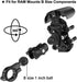 iMESTOU Anti-Vibration Motorcycle Phone Mount, Shock Damping Cellphone Holder with 720° Rotatable 1" Ball Base