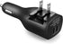NDLBS Car Charger, Dual USB Wall Charger and Car Charger with Travel Adapter for iPhone X Xs MAX 6 7 8 Plus, iPad Mini