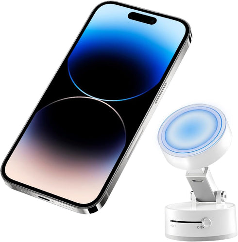 Sandfren Vacuum Suction Magnetic Car Phone Holder, Rotatable Foldable Vehicle Smartphone Mount for