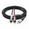 10FT USB-C to Dual RCA Cable - Digital to Analog Audio Cable