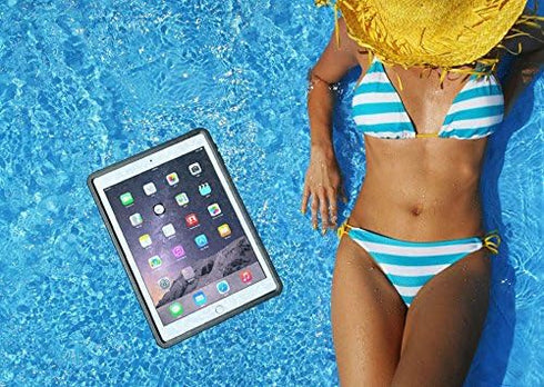 AICase IP68 Waterproof Case for iPad Pro 9.7/iPad Air 2 2014, 360 Degree All Round Protective with Lanyard
