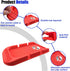 smilfuy Car Dashboard Anti-Slip Mat Cell Phone Holder, Double-Groove Sticky Gripping Gel Pad with Number Plate