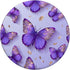 Purple Butterflies Pattern PopSockets Standard PopGrip