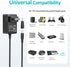Basicvolt 12V 2A 12 2 1.5A 1A 500ma 300ma Universal AC Adapter DC Power Supply Center Positive Volt Amp Charger Power