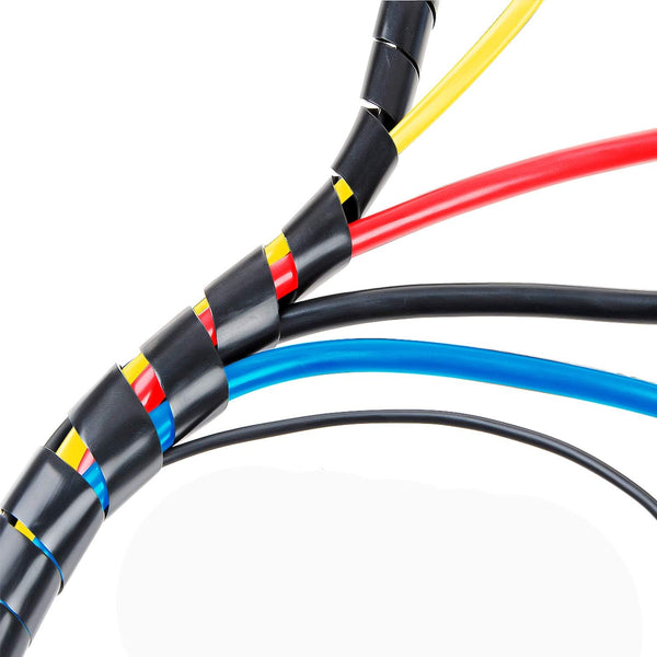 33FT XHF 5/16" Spiral Cable Wrap, 8mm Cord Organizer Sleeve for Computer Electrical Wires