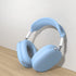 Sky Blue 3-in-1 Silicone Case Cover for Apple AirPods Max: Anti-Scratch Ear Pad, Ear Cups & Headband Protection.