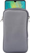 Neoprene Shock Absorbing Pouch, Large Cell Phone Sleeve Case with Zipper/Neck Strap for Samsung Galaxy Note