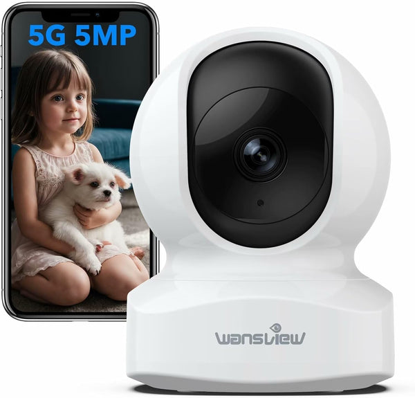 wansview Security Camera, IP Camera, WiFi Home Indoor Camera for Baby/Pet/Nanny, 2 Way Audio Night Vision