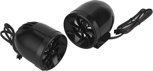 Fydun 12V Motorcycle Speaker, High Power Loudspeaker for Audio Music Amplifier with Light Effect, Plug and Play