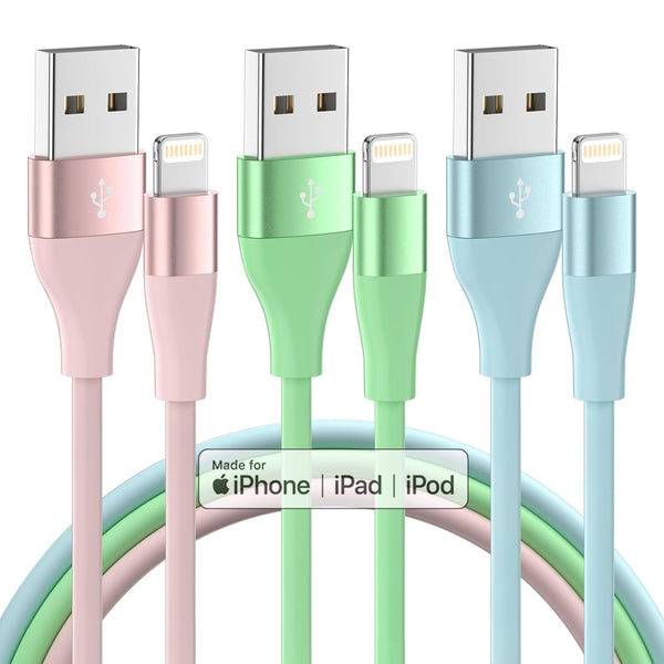 iPhone Charger 3Pack 10 FT, Apple MFi Certified Lightning Cable Fast Charging Cord Compatible with iPhone 14 13 12 11