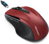 TECKNET Rechargeable Jiggler Wireless Mouse (BT5.0/3.0 & 2.4G) 4800 DPI Silent USB A