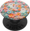 Pink Ghost Floral Flower Foliage Pattern PopSockets Adhesive PopGrip