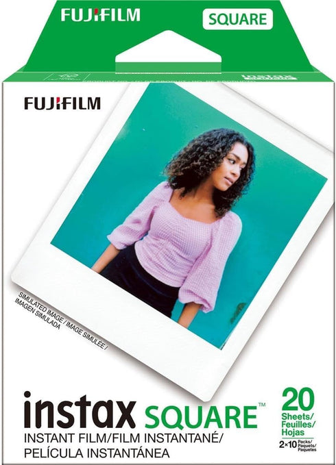 Fujifilm Instax Square Instant Film - 20 Exposures (20 Sheets) for Fujifilm Instax Square Camera + BluebirdSales