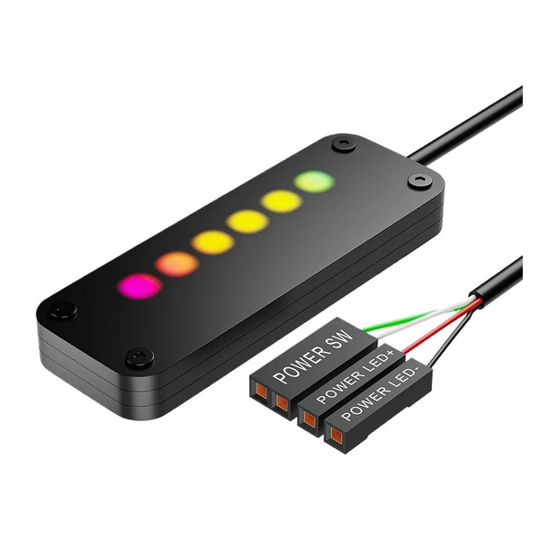 Y0S3QZ1 Power Button PC Switch Finger Slide ON/Off RGB Light Effect Motherboard External