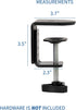 3.25 inches, PT-SD-CP01A VIVO Heavy Duty Desk Clamp for Monitor Mount Desk Stand, No Scratch Universal Replacement