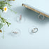 4Pcs Transparent Bling Phone Finger Ring Holder with Rhinestones, 360° Rotation Grip Kickstand for Phones Tablets