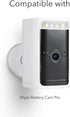 Wasserstein Solar Panel (2W 5V) for Wyze Cam Pro - Continuous Power for Surveillance Camera (White) (Camera NOT