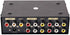 DTECH 4 3 1 4 Powered Way RCA Splitter Box in Out Composite Video Audio Distribution Duplicator with Power Adapter