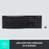 Logitech K270 Wireless Keyboard for Windows, Full-Size 2.4 GHz with Number Pad and 8 Multimedia Keys (Black)
