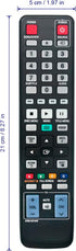 AK59-00104R Replaced Remote for Samsung Blu-ray DVD Player, Models BD-C6500, BD-C5500, BD-D6500/ZA, BD-D6100C/ZA,