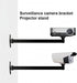 GledeYeTec 20cm 7.87" 180 Long Wall Corner Mount Bracket Arm, Long Arm Bracket Degree Rotatable Projector Wall Mount
